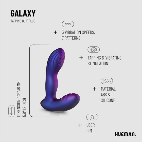 Hueman Galaxy prosztata vibrátor/pulzátor