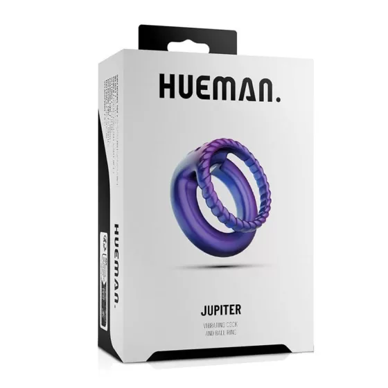 Hueman Jupiter akkumulátoros vibrációs pénisz és heregyűrű