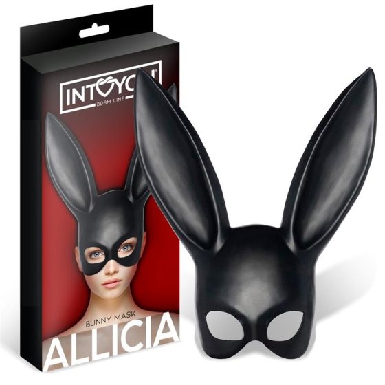 Intoyou Allicia óriás nyuszifüles maszk (fekete)