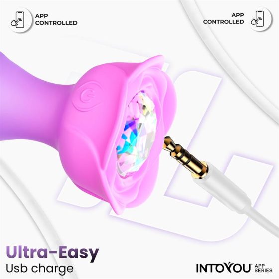 IntoYou Moxy okos análvibrátor forgó fejrésszel (lila/pink) (APP-os)