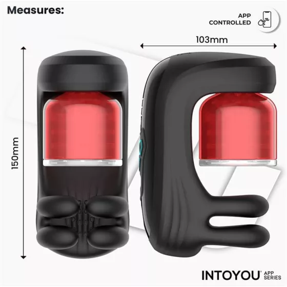 IntoYou – Torky vibrációs okos maszturbátor szorító és rezgő funkcióval (APP-os)