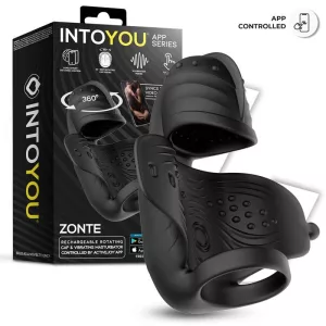 IntoYou – Zonte forgófejes okos péniszvibrátor péniszgyűrűvel (APP-os) 
