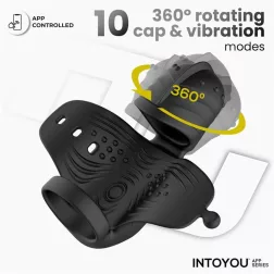   IntoYou – Zonte forgófejes okos péniszvibrátor péniszgyűrűvel (APP-os) 
