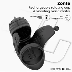   IntoYou – Zonte forgófejes okos péniszvibrátor péniszgyűrűvel (APP-os) 