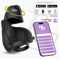   IntoYou – Zonte forgófejes okos péniszvibrátor péniszgyűrűvel (APP-os) 