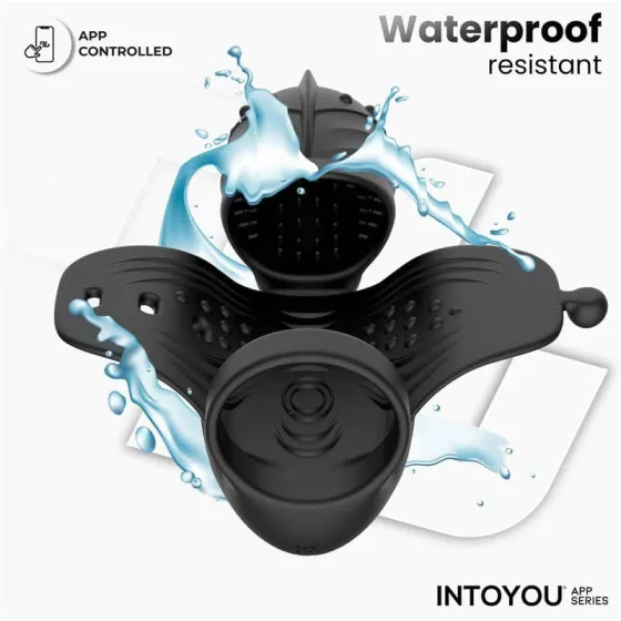 IntoYou – Zonte forgófejes okos péniszvibrátor péniszgyűrűvel (APP-os) 