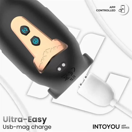IntoYou – Zonte forgófejes okos péniszvibrátor péniszgyűrűvel (APP-os) 