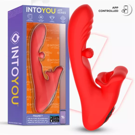 Intoyou – Franky okos klitoriszágas vibrátor G-pont stimuláló forgógolyóval (APP-os)