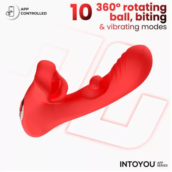 Intoyou – Franky okos klitoriszágas vibrátor G-pont stimuláló forgógolyóval (APP-os)