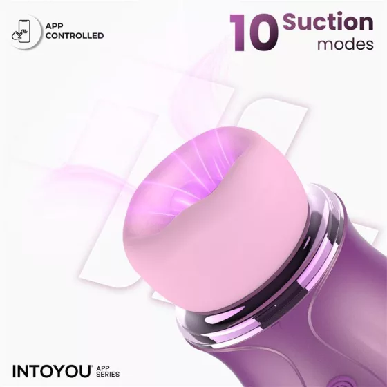 IntoYou – Mimi/Suvi vákuumos, nyalogató vibrátor (lila, APP-os)