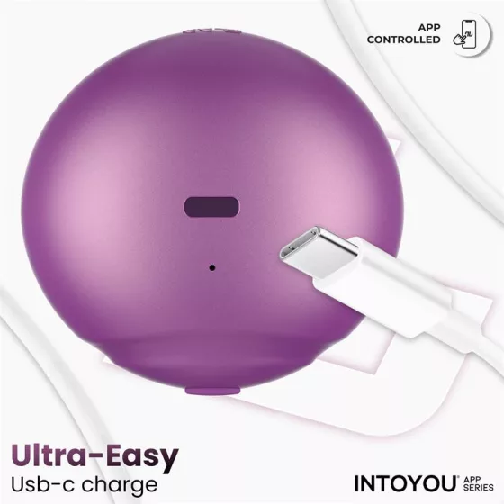 IntoYou – Mimi/Suvi vákuumos, nyalogató vibrátor (lila, APP-os)