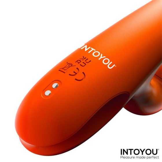 IntoYou Ethan vibrátor, 360º-os G-pont masszírozóval, pulzációs csiklóággal (narancssárga)
