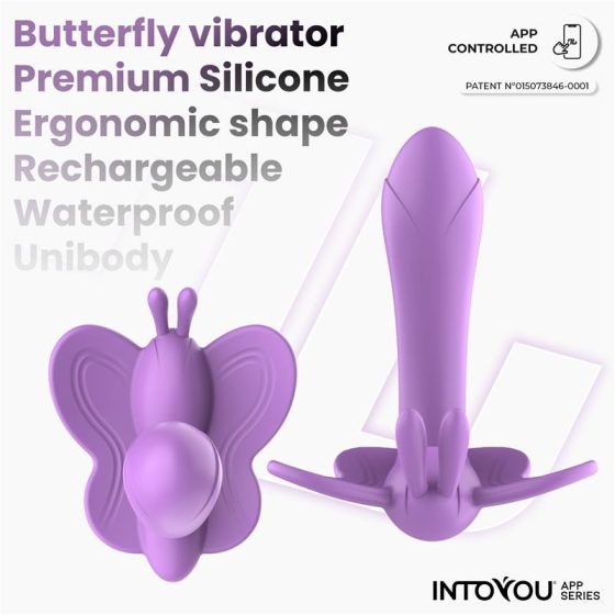 IntoYou Wingy okos pillangóvibrátor (lila) (APP-os)