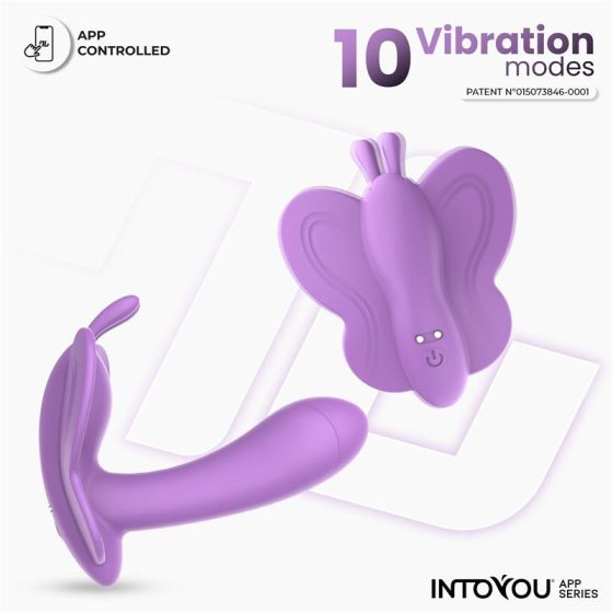 IntoYou Wingy okos pillangóvibrátor (lila) (APP-os)