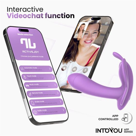 IntoYou Wingy okos pillangóvibrátor (lila) (APP-os)