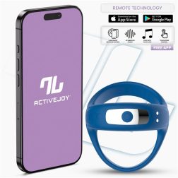   IntoYou Rank okos vibrációs pénisz és heregyűrű (APP-os) (kék)