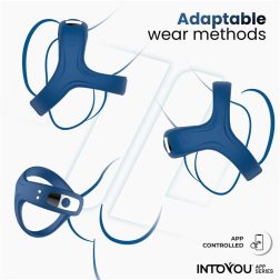   IntoYou Rank okos vibrációs pénisz és heregyűrű (APP-os) (kék)