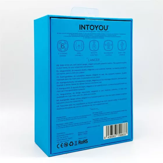 Intoyou Lancer anál vibrátor, távirányítóval