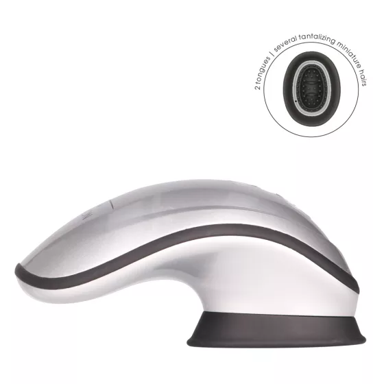 Twitch vákuumos csiklóizgató, vibrációval (ezüst)