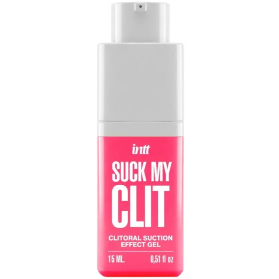 INTT – Suck My Clit! szívó érzést keltő stimuláló gél hölgyeknek, eperillatú (15 ml) 