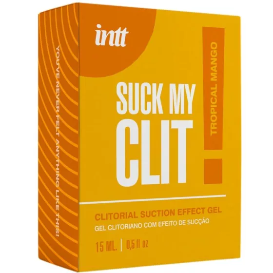 INTT – Suck My Clit! szívó érzést keltő stimuláló gél hölgyeknek, mangóillatú (15 ml) 