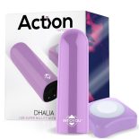   Action Dhalia ultra erős minivibrátror, távirányítóval (lila)