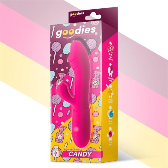 Goodies Candy klitoriszágas, akkumulátoros vibrátor (rózsaszín)