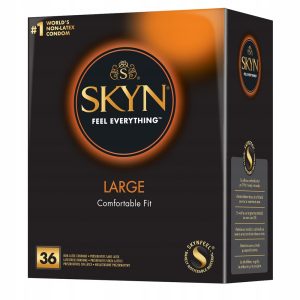 Skyn Large 36 db latex mentes, nagyméretű óvszer Skyn Large 36 db latex mentes, nagyméretű óvszer
