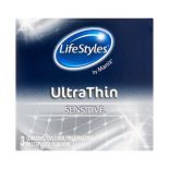 LifeStyles Ultra Thin 3 db vékony falvastagságú óvszer