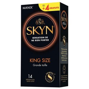 Skyn Large 10+4 db latex mentes, nagyméretű óvszer