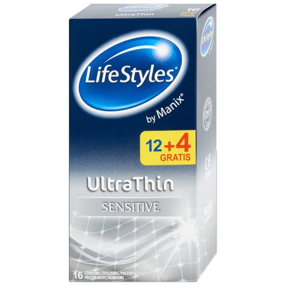 LifeStyles Ultra Thin 12+4 db vékony falvastagságú óvszer