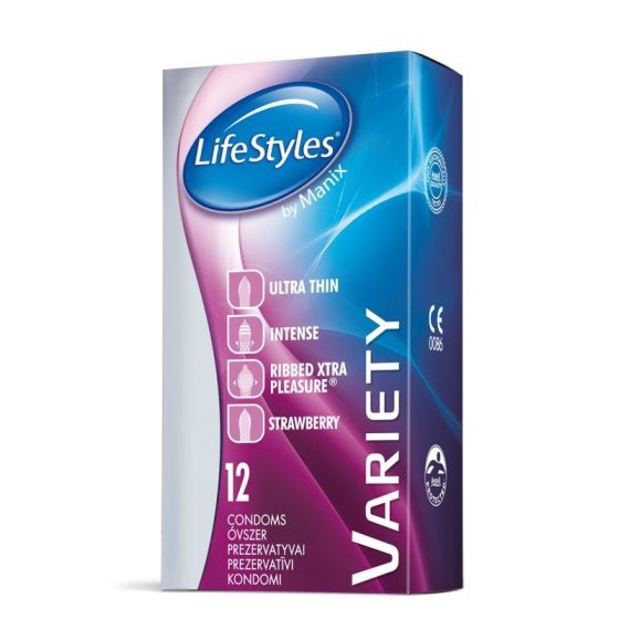 LifeStyles Variety 12 db-os óvszer válogatás