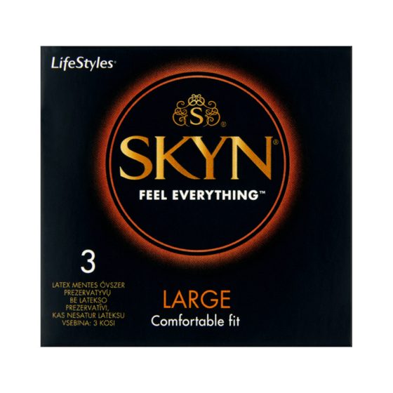 Skyn Large 3 db latex mentes, nagyméretű óvszer