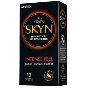 Skyn Intense Feel 10 db latex mentes óvszer, stimuláló felülettel