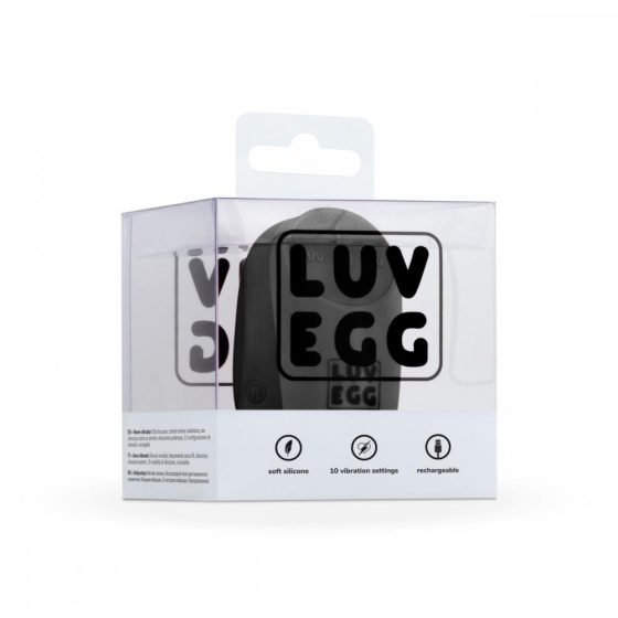 Luv Egg távirányítható vibrációs tojás (fekete)