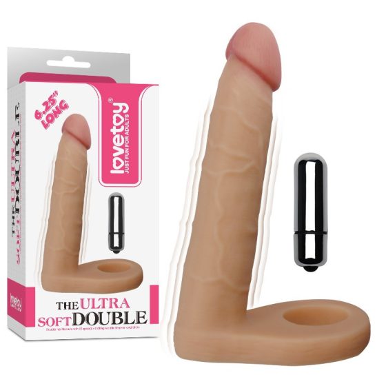 LoveToy The Ultra Soft Double dildó, vibrációval (6,5