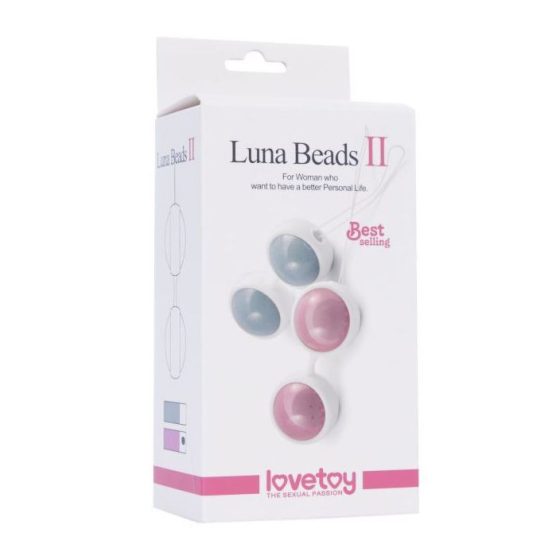 LoveToy Luna Beads II. gésagolyó szett (rózsaszín)