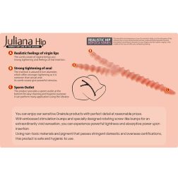   Kokos Juliana maszturbátor vibrációval, masszírozó golyókkal, hanghatással