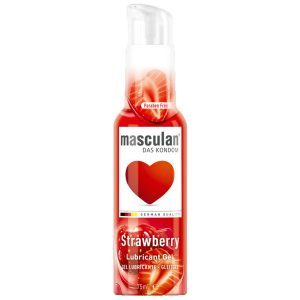 Masculan Strawberry vízbázisú síkosító, eper aromával (75 ml)