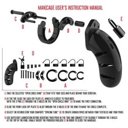 Man Cage No.05 péniszlakat (fekete)