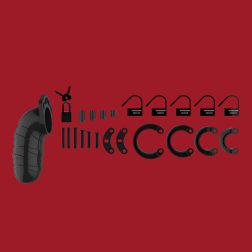 Man Cage No.05 péniszlakat (fekete)