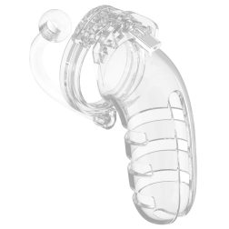 Man Cage No.12 péniszlakat, anál horoggal (áttetsző)