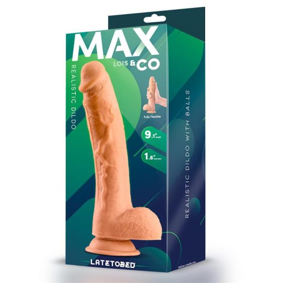 Max & Co Lois realisztikus, tapadótalpas dildó (24 cm)