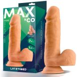 Max & Co Dimi realisztikus, tapadótalpas dildó (19,5 cm)