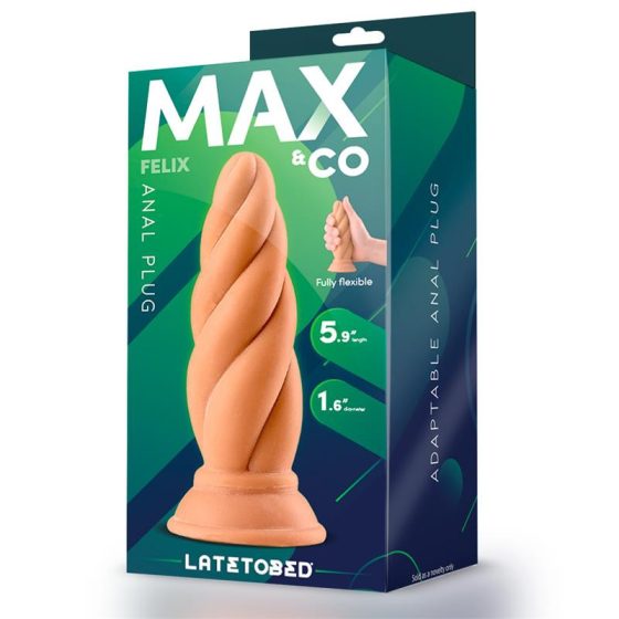 Max & Co Felix csavaros análdildó (15 cm)