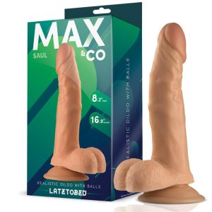 Max & Co Saul realisztikus, tapadótalpas dildó (21 cm)