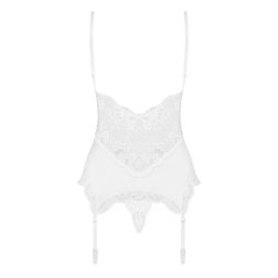 Obsessive 810-COR-2 fűzős fazonú felső és alsó (fehér)