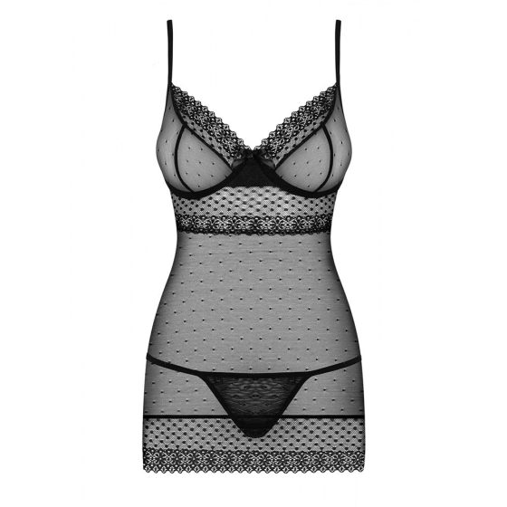 Obsessive 817-CHE-1 kombiné és alsó (fekete)