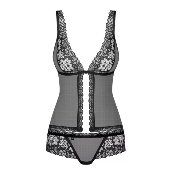 Obsessive 856-BAB-1 babydoll és alsó (fekete)