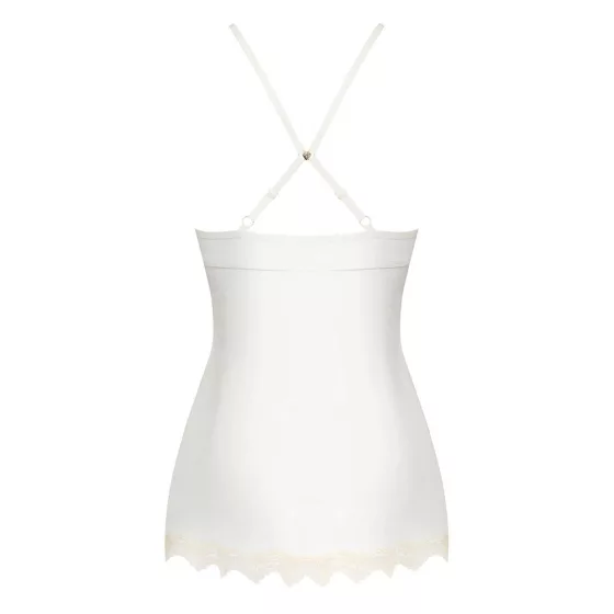Obsessive 874-BAB-2 babydoll és alsó (antikfehér)